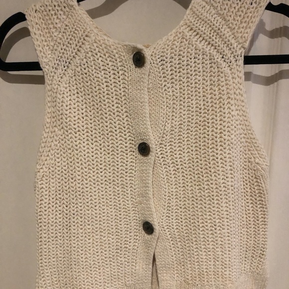 Aritzia Le Fou Garion Knit Tank Top in Cream - Picture 5 of 5